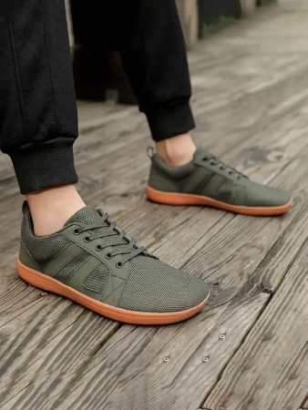 Dressin Casual Style Mid-cup Flat Heel Mesh Sneakers