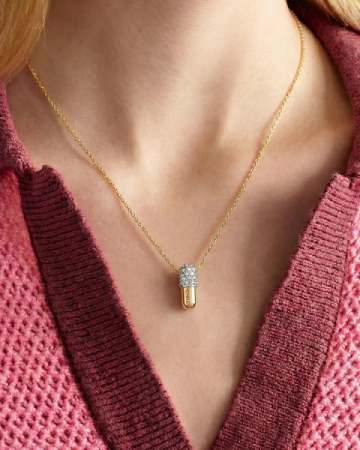 V Coterie Chill Pill Pavé Necklace