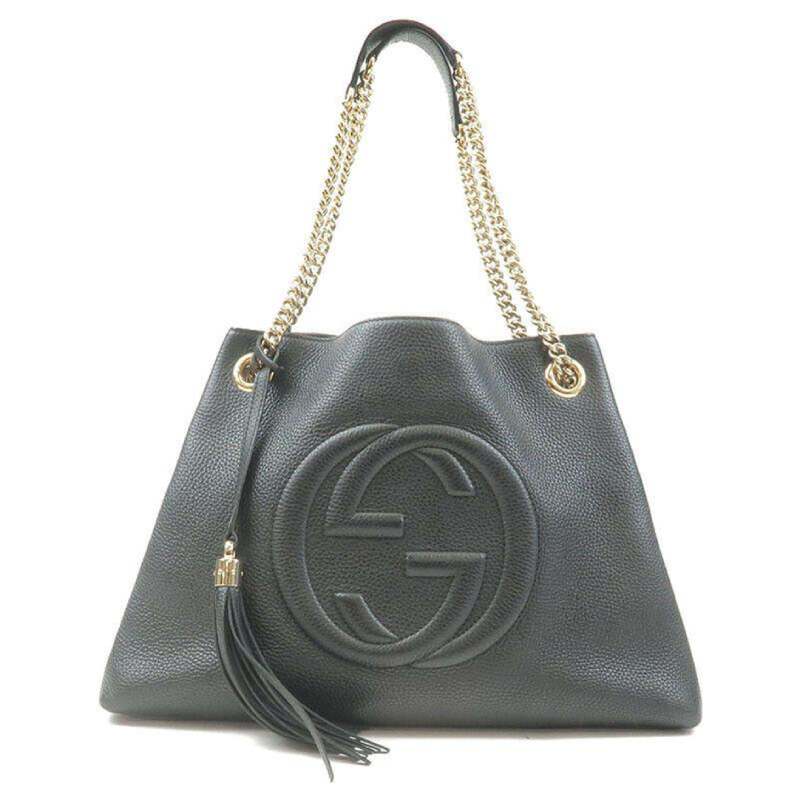 Vintage Gucci Soho Chain Tote, Grained Leather