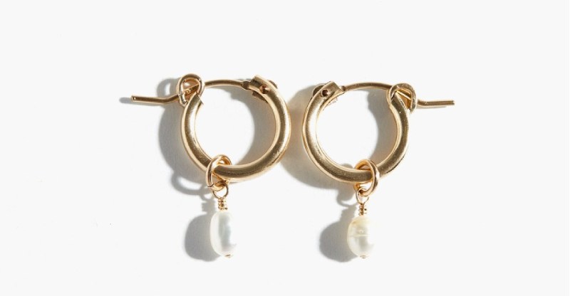 ABLE Pearl Huggie Hoops