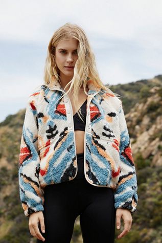 Hit The Slopes Printed Fleece Jacket | Fleece jacket, Trendy jackets,  Fashion
