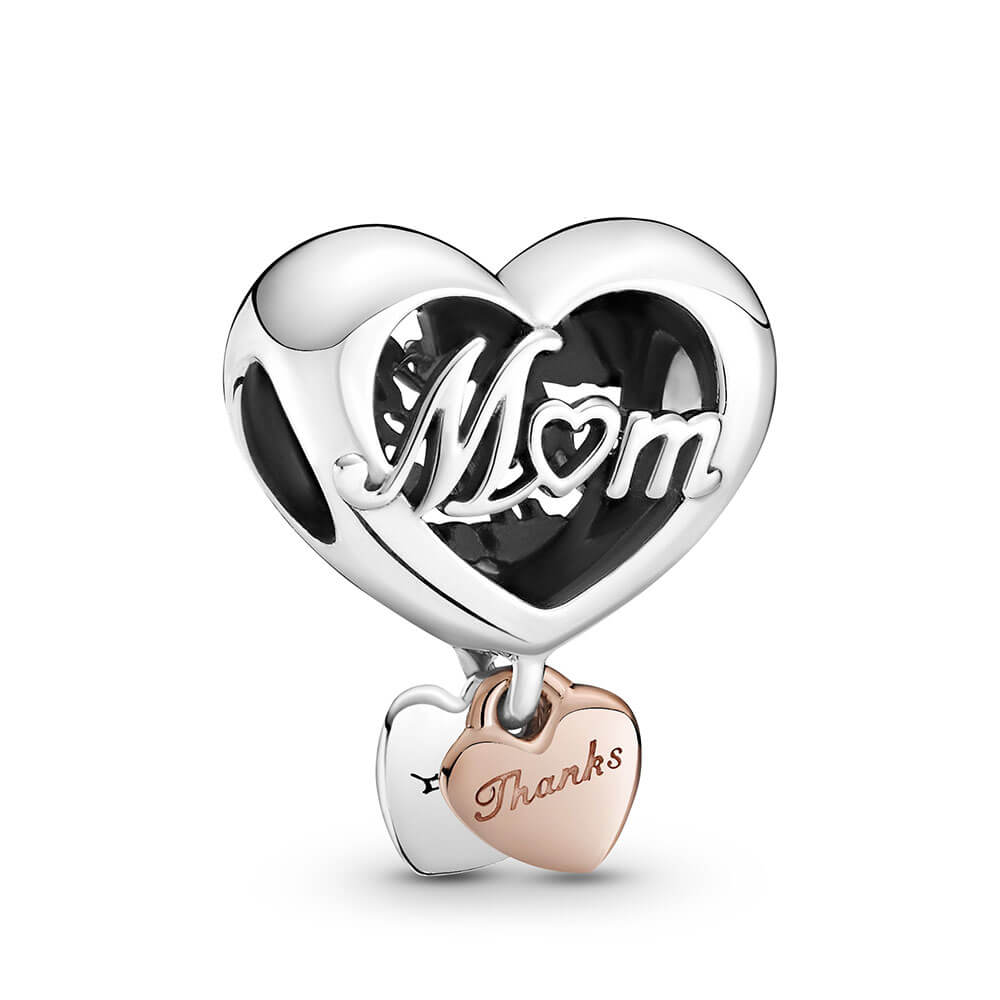 Pandora Thank You Mom Heart Charm - 789372C00 | Ben Bridge Jeweler