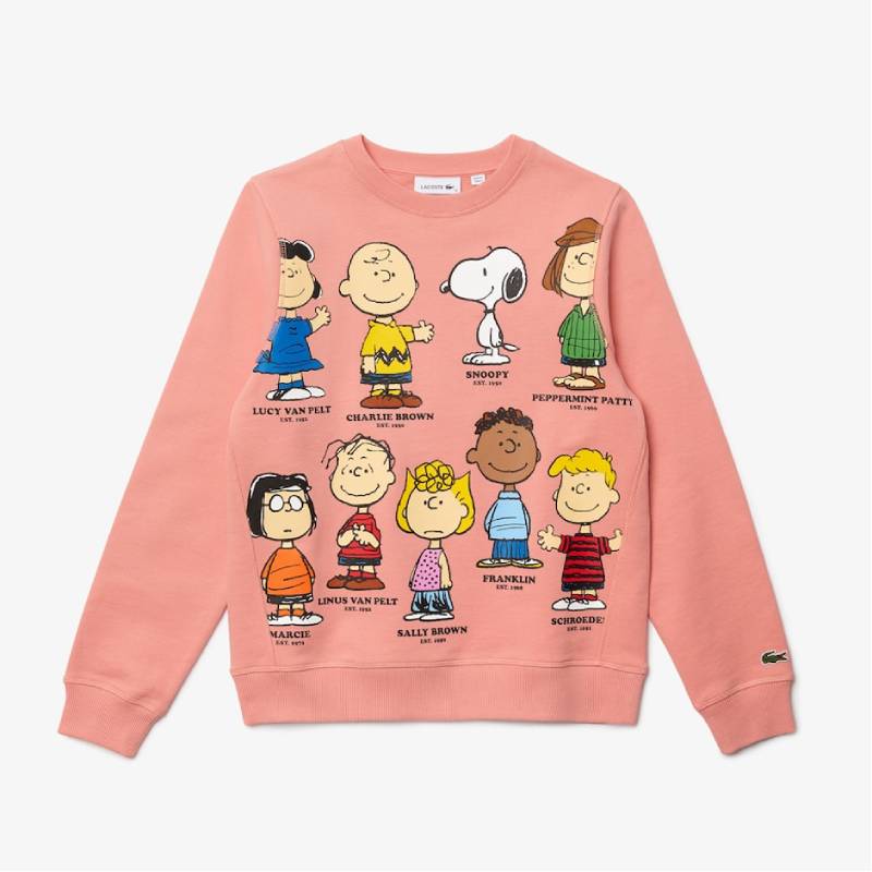 Women's Lacoste x Peanuts Crew-Neck Organic Cotton Sweatshirt