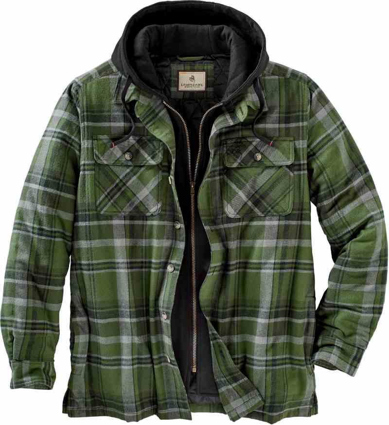 Men’s Maplewood Hooded Flannel Shirt Jacket