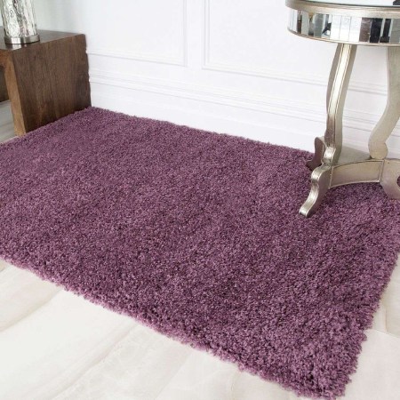 Kukoon Mauve Shaggy Rug