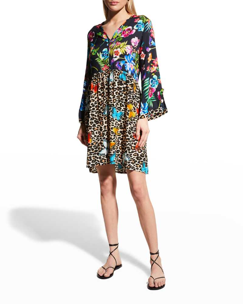 Plus Size Jungle Tunic Coverup Dress