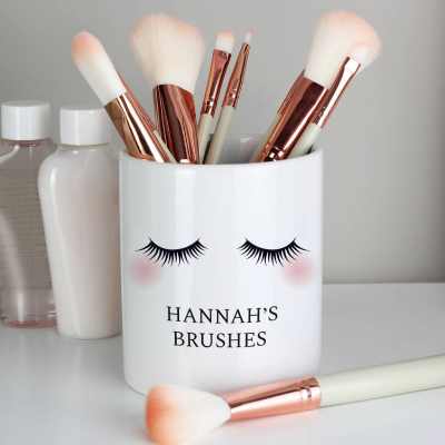 Not On The High Street Personalised Makeup Brush Pot