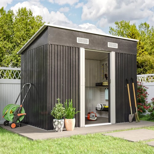 Garden Sanctuary Skillion Roof Top and Metal Base