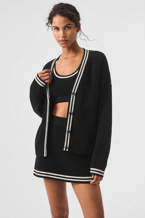 Tennis Club Sweater Knit Cardigan