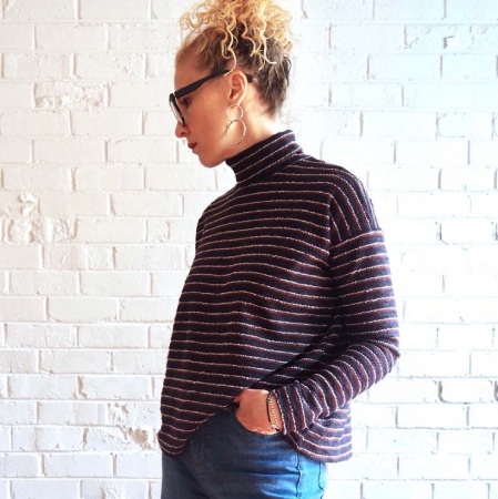 Minerva Tessuti Paper Sewing Pattern Monroe Turtleneck