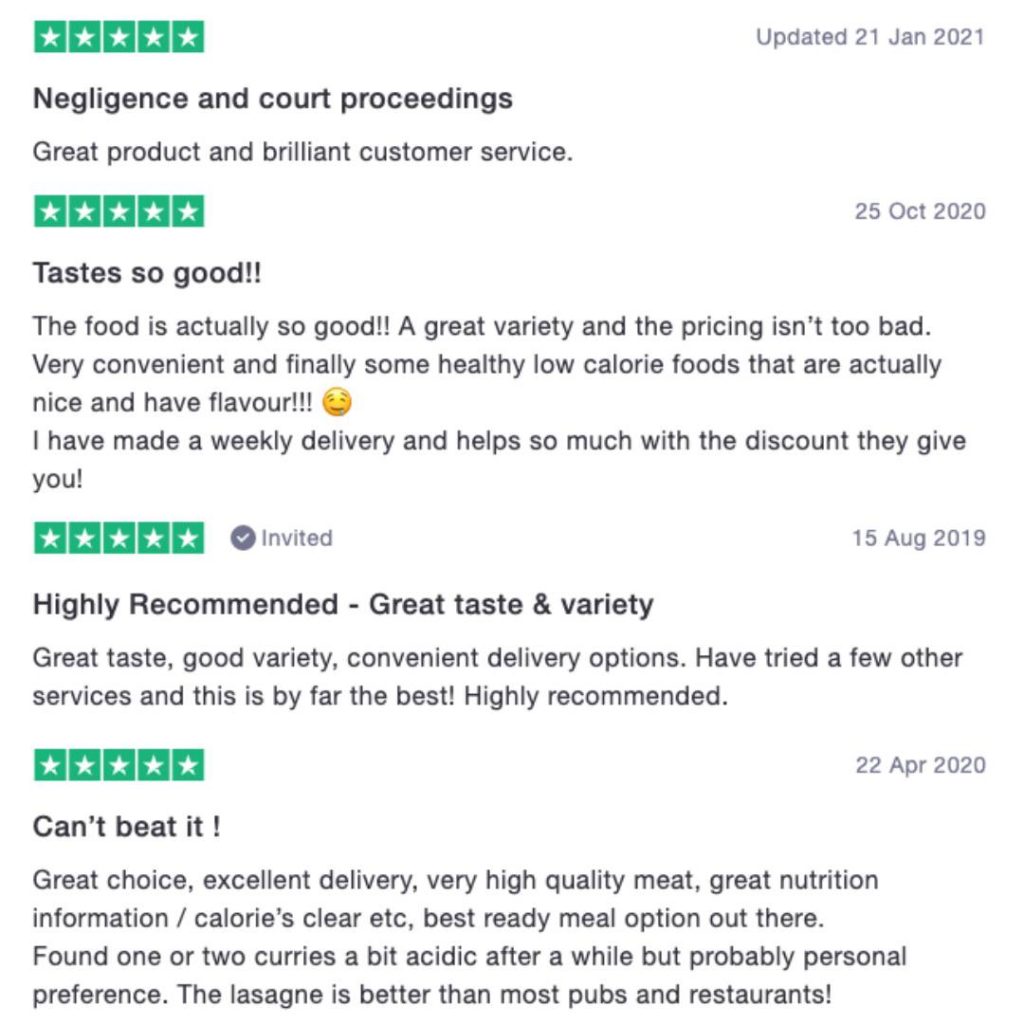 My Muscle Chef Customer Ratings
